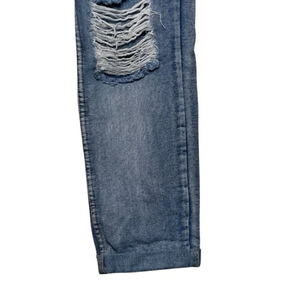 THE ROCKN REV | Women's Casual Light Wash Distressed Jeans | Size 12 - Picture 4 of 13